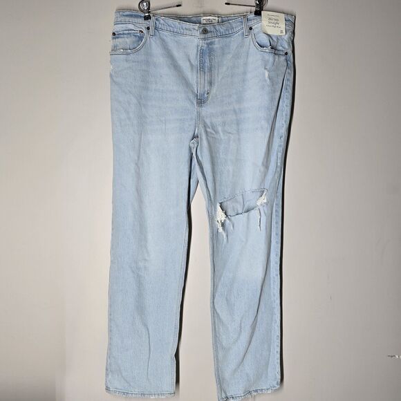 Abercrombie & Fitch Denim - NWT Abercrombie‎ & Fitch Ultra High Rise 90's Straight Blue Jean Sz 35 20L